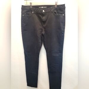 MICHAEL KORS WOMEN'S SIZE 12 Midrise Skinny Black Denim Jeans